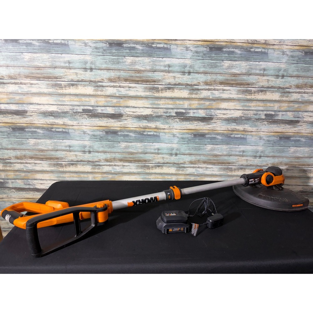WORX String Trimmer WG162 12" w/ Battery & Charger 20V Cordless Power Share Edge